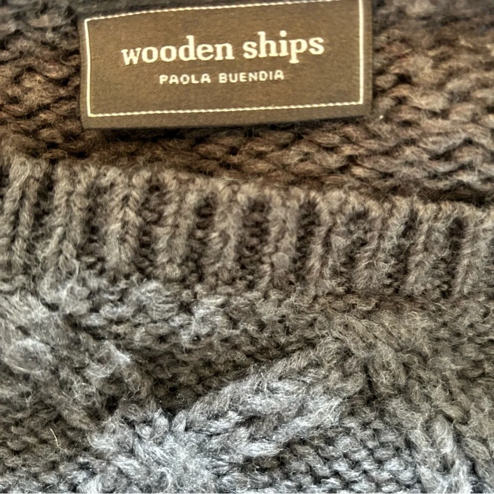 Wooden Ships Gray Mohair Wool Blend Sweater Size S/M - Picture 5 of 6
